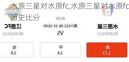 水原三星对水原fc,水原三星对水原fc历史比分