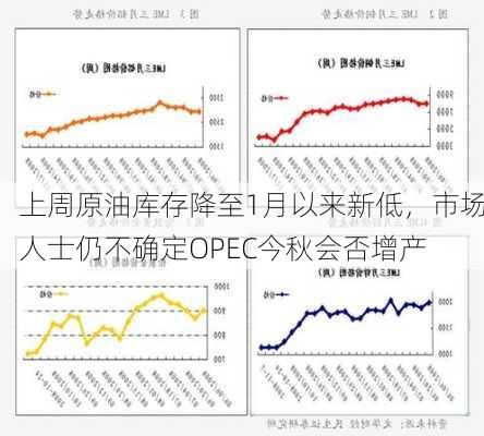 
上周原油库存降至1月以来新低，市场人士仍不确定OPEC今秋会否增产