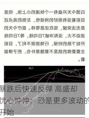 
暴跌后快速反弹 高盛却忧心忡忡：恐是更多波动的开始