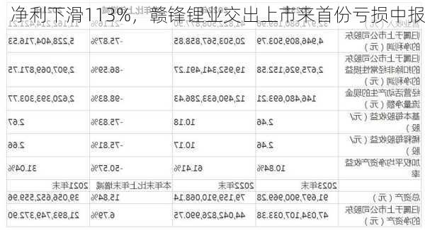 净利下滑113%，赣锋锂业交出上市来首份亏损中报