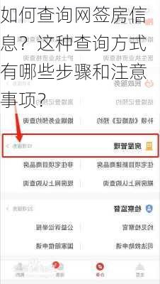 如何查询网签房信息？这种查询方式有哪些步骤和注意事项？