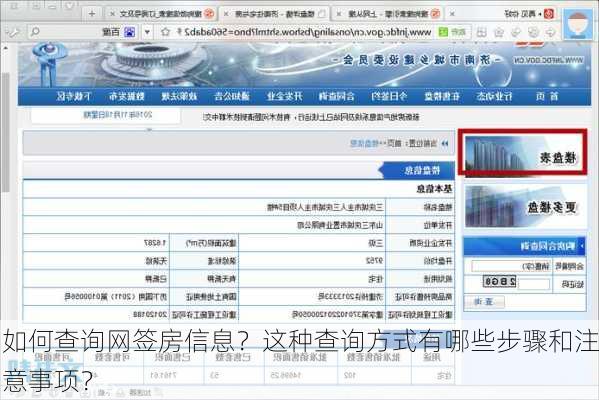 如何查询网签房信息？这种查询方式有哪些步骤和注意事项？