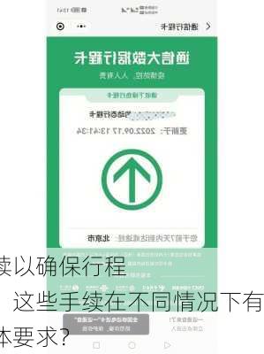 如何
前往
的手续以确保行程顺利？这些手续在不同情况下有何具体要求？