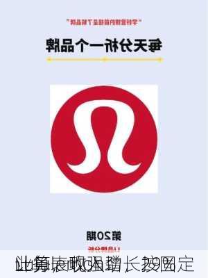 Lululemon：
业务表现强劲，按固定
计算，收入增长29%