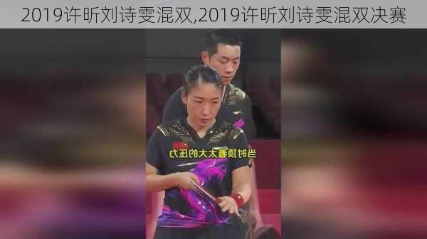 2019许昕刘诗雯混双,2019许昕刘诗雯混双决赛