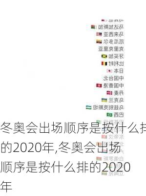 冬奥会出场顺序是按什么排的2020年,冬奥会出场顺序是按什么排的2020年