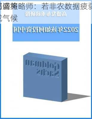 高盛策略师：若非农数据疲弱 
回调将成气候