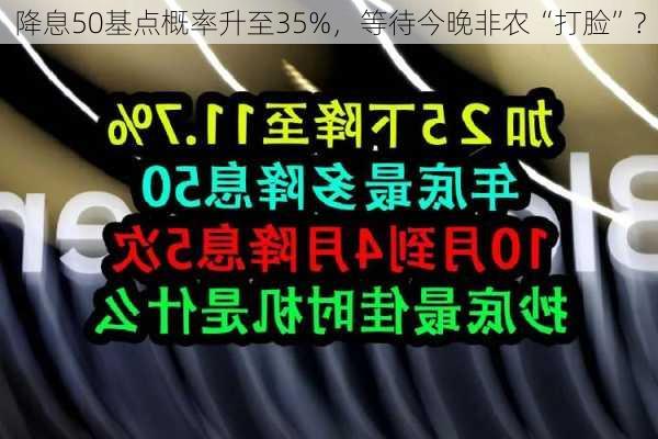 降息50基点概率升至35%，等待今晚非农“打脸”?