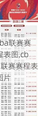 cba联赛赛程表图,cba联赛赛程表图片