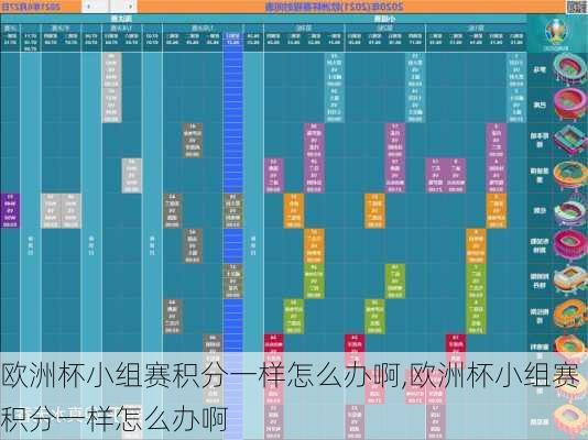 欧洲杯小组赛积分一样怎么办啊,欧洲杯小组赛积分一样怎么办啊