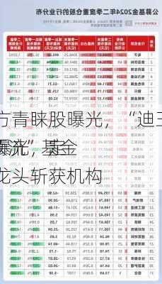 最新卖方青睐股曝光，“迪王”赢麻了！“顶流”基金
重仓股曝光，定制家居龙头斩获机构
关注