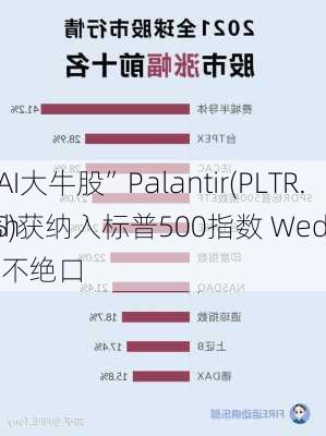 “AI大牛股”Palantir(PLTR.US)获纳入标普500指数 Wed
ush赞不绝口