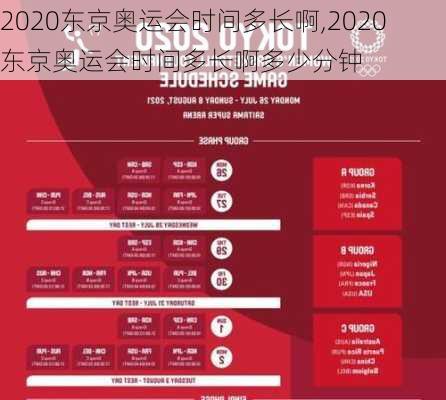 2020东京奥运会时间多长啊,2020东京奥运会时间多长啊多少分钟