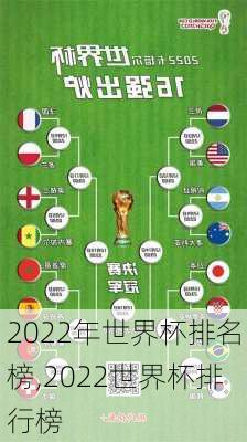 2022年世界杯排名榜,2022世界杯排行榜