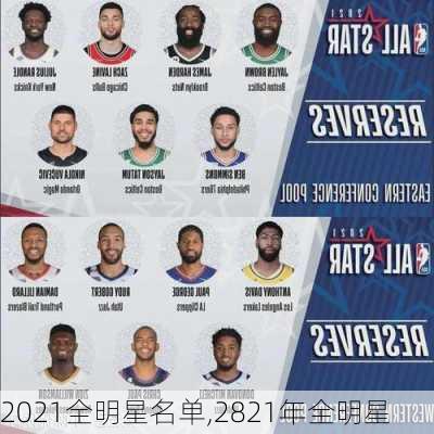 2021全明星名单,2821年全明星