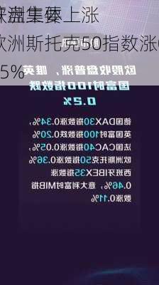 欧洲主要
开盘集体上涨 欧洲斯托克50指数涨0.25%