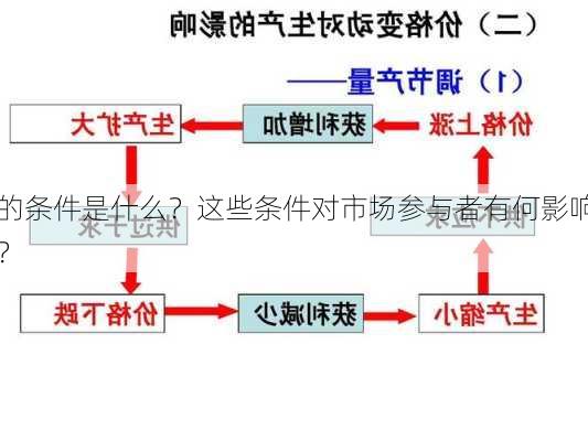 的条件是什么？这些条件对市场参与者有何影响？