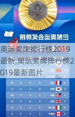 奥运奖牌排行榜2019最新,奥运奖牌排行榜2019最新图片