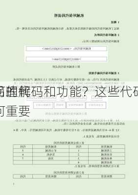 如何理解
产品的代码和功能？这些代码对
有何重要
？