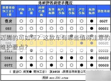 迈腾的可如何？这款车有哪些值得注意的维护要点？