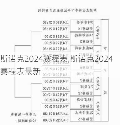 斯诺克2024赛程表,斯诺克2024赛程表最新