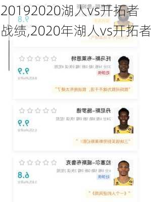 20192020湖人vs开拓者战绩,2020年湖人vs开拓者