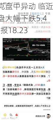 赫克盘中异动 临近午盘大幅下跌5.49%报18.23
