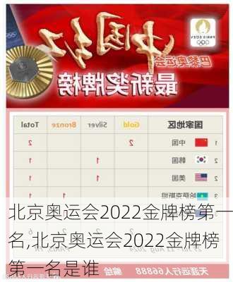 北京奥运会2022金牌榜第一名,北京奥运会2022金牌榜第一名是谁