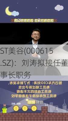 ST美谷(000615.SZ)：刘涛拟接任董事长职务