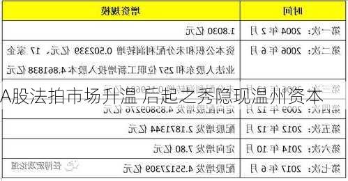 A股法拍市场升温 后起之秀隐现温州资本