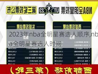 2023年nba全明星赛选人顺序,nba全明星赛选人时间