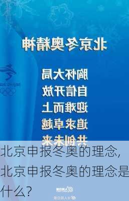 北京申报冬奥的理念,北京申报冬奥的理念是什么?