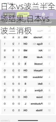 日本vs波兰半全场结果,日本vs波兰消极