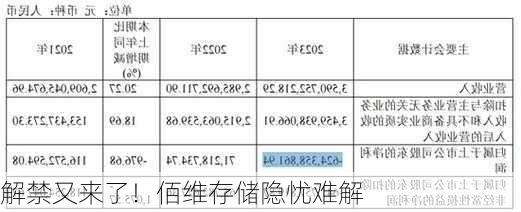 解禁又来了！佰维存储隐忧难解