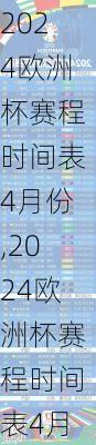 2024欧洲杯赛程时间表4月份,2024欧洲杯赛程时间表4月份比赛