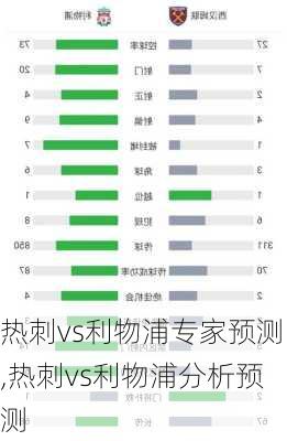 热刺vs利物浦专家预测,热刺vs利物浦分析预测