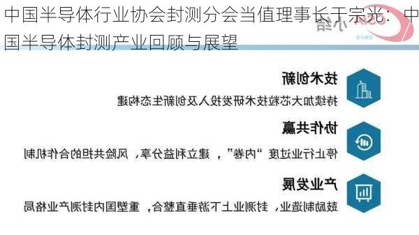 中国半导体行业协会封测分会当值理事长于宗光：中国半导体封测产业回顾与展望