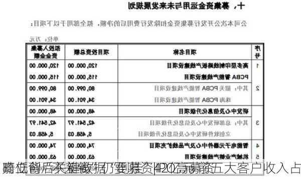 嘉立创“不差钱”仍要募资42亿元 前五大客户收入占
畸低背后关键数据“倒挂”|IPO高募资