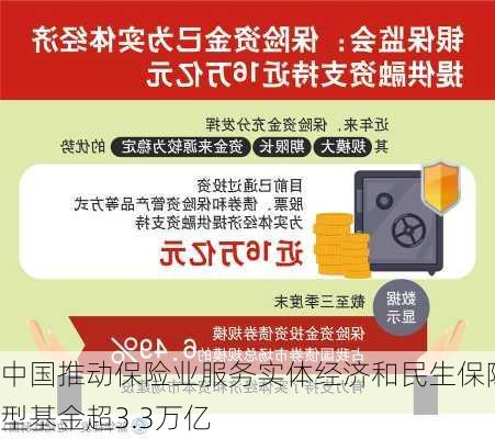 中国推动保险业服务实体经济和民生保障 保险资金和
型基金超3.3万亿