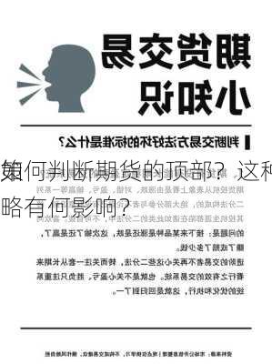 如何判断期货的顶部？这种判断对
策略有何影响？