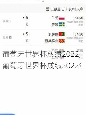 葡萄牙世界杯成绩2022,葡萄牙世界杯成绩2022年