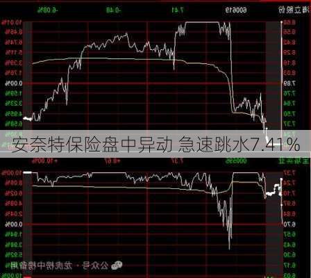 安奈特保险盘中异动 急速跳水7.41%