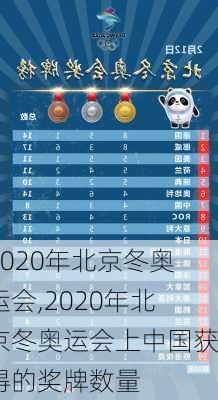 2020年北京冬奥运会,2020年北京冬奥运会上中国获得的奖牌数量