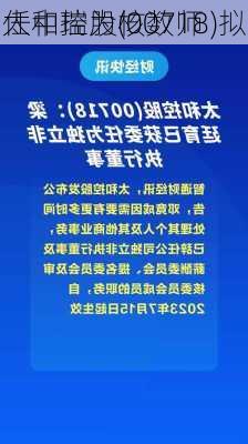 太和控股(00718)拟
任中瑞为核数师