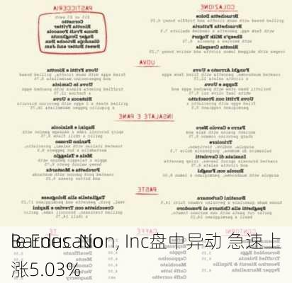 Barnes  No
le Education, Inc盘中异动 急速上涨5.03%