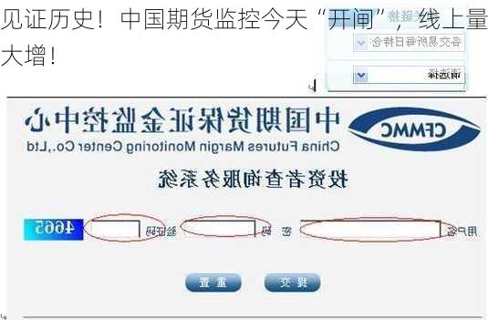 见证历史！中国期货监控今天“开闸”，线上量大增！