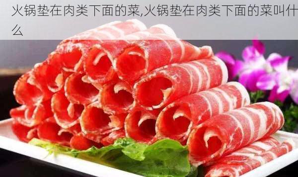 火锅垫在肉类下面的菜,火锅垫在肉类下面的菜叫什么