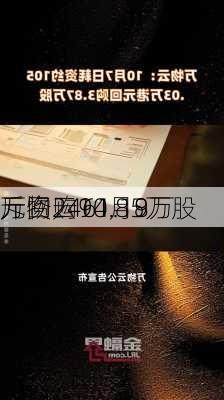 万物云10月8
斥资2461.19万
元回购94.85万股