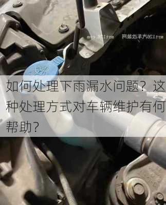 如何处理下雨漏水问题？这种处理方式对车辆维护有何帮助？