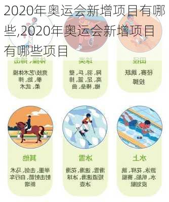 2020年奥运会新增项目有哪些,2020年奥运会新增项目有哪些项目